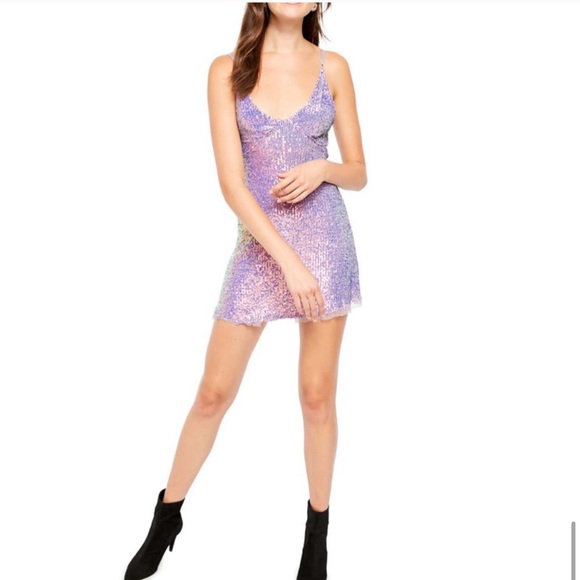 Free People Intimately Marina Gold Rush Mini Dress - Picture 2 of 9